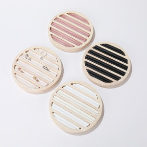 Offre Spéciale – Présentoir à Bijoux en Bambou et Flanelle Écologique avec Logo Personnalisé pour Boucles d'Oreilles et Bijoux – Vente en Gros - Product Image 5