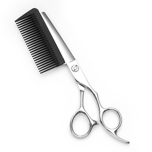 Hair Scissors With Comb 6.0 Inch Stainless Steel Professional Hairdressing Shears For Cutting Bangs And Trimming - Product Image 1