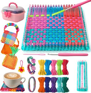 Kits de Tejido de Mano para Niños y Adultos - Tema de Cartón, Edades 4+ y 12+, Regalos Sencillos - Product Image 1