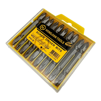 Jeu de 10 embouts de tournevis Phillips à double extrémité Ph2, embouts de perçage magnétiques en acier de 65 mm pour visseuse à percussion et tournevis électrique