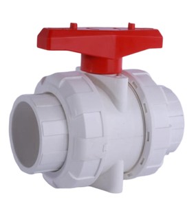 Conexión Roscada de Bola de UPVC de 1/2 Pulgada de la Mejor Calidad, PTFE de Alta Temperatura para Tratamientos de Suministro de Agua Industrial - Product Image 5
