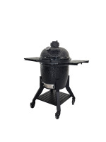 Barbecue Kamado moderne en céramique noir brillant 22 pouces, version Pro MK22Pro, certifié AGA, forme d'œuf, utilisation intérieure/extérieure, pliable