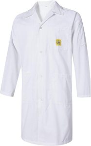 Vêtement de travail antistatique en polyester pour salle blanche, veste de laboratoire, combinaison ESD en <span class=keywords><strong>fibre</strong></span> conductrice - Product Image 2