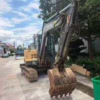 Miniexcavadora Volvo EC55 Usada de 2018, Excavadora de Cadenas Volvo 55 de 5 Toneladas, Buen Estado, Maquinaria de Construcción de Segunda Mano