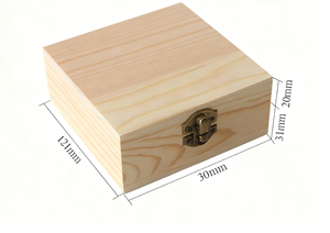 Boîte à trésors en <span class=keywords><strong>bois</strong></span> <span class=keywords><strong>de</strong></span> pin non fini, mini <span class=keywords><strong>coffre</strong></span> <span class=keywords><strong>de</strong></span> <span class=keywords><strong>rangement</strong></span> DIY avec charnières et fermoirs, pour bijoux, artisanat, cadeaux, décoration intérieure - Product Image 3