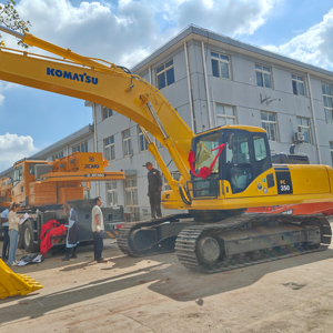 Komatsu pc350 di grandi dimensioni lungo braccio idraulico cingolato terne, usato escavatore 35 tonnellate per il settore minerario e progetto di costruzione - Product Image 1