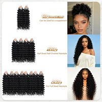Extensiones de Cabello Humano Virgen 100% Natural, Rizado Profundo, Sin Nudos, Pre-Separadas, para Trenzas