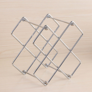 Étagère à <span class=keywords><strong>vin</strong></span> <span class=keywords><strong>murale</strong></span> en acier inoxydable, support décoratif, étagère de cuisine, stockage or, porte-bouteille comptoir, porte-tasses à <span class=keywords><strong>vin</strong></span> en métal - Product Image 6