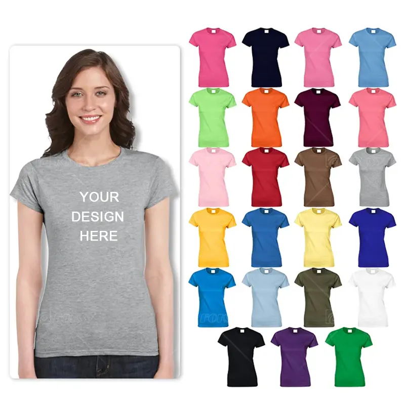 女性の手紙プリントTシャツオーガニック綿100% 服サマープレーンTシャツ女性のためのカスタムTシャツコトンかわいいグラフィックTシャツ