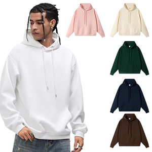 Sweat-shirt à capuche en <span class=keywords><strong>coton</strong></span> composite pour <span class=keywords><strong>femme</strong></span>, automne et hiver, modèles basiques, coupe ample, couleur unie, <span class=keywords><strong>pull</strong></span>-over - Product Image 1
