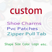 Écussons en caoutchouc PVC souple 3D personnalisés avec logo en relief, lavables, couleur personnalisée, support auto-agrippant transparent, étiquettes à coudre pour vêtements