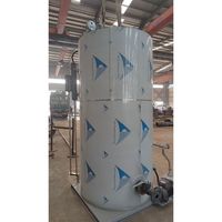 Chaudière à vapeur verticale compacte au gaz ou au mazout, génération rapide de vapeur, chaudière industrielle automatique pour blanchisserie, usine alimentaire LHS