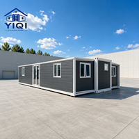 Rumah Kontainer Ekspansi 40ft, Villa Prefabrikasi dengan 3 Kamar Tidur, Dapur, Kamar Mandi, Rumah Mobile Lipat Siap Huni