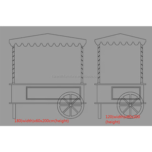 शादी की गाड़ी के लिए अनुकूलित खाद्य कैंडी गाड़ियां, जन्मदिन की पार्टी की सजावट के लिए ऐक्रेलिक कैंडी गाड़ी - Product Image 4