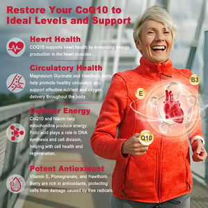 Gummies sans sucre au CoQ10, Niacine et Acide Folique à absorption élevée pour la santé cardiaque, l'énergie cellulaire et les antioxydants - Product Image 4