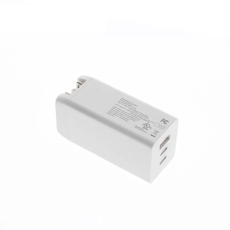 Free Shipping sample 65W PD GaN Fast Charger qualcomm quick charge 3.0 US Plug Adapter Type-c USB Port Wall Charging