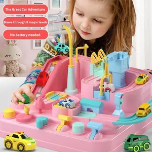 BJQ OEM Jouet d'aventure pour enfants, circuit de course de voitures, parking, ville, sauvetage, train à voies, véhicule éducatif pour garçons et filles - Product Image 2