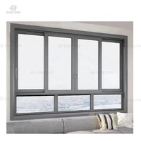 Fenêtre coulissante au design minimaliste pour maison, fenêtre coulissante en aluminium pour balcon