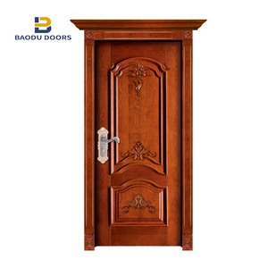 In legno massello porta rossa profumo concentrato con porta in legno pivot cerniera e prehung esterno doppie porte - Product Image 3