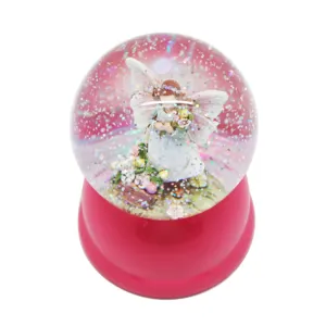 2020 New Customizable Acceptable Led Lights Crafts Gifts Decoration Flower Fairy Interior Valentine's Snow Globe
