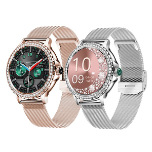 Reloj Inteligente para Mujer NX19, Pantalla Redonda Alomed, Reloj Inteligente con Diamantes, Resistente al Agua IP68, Pulsera Inteligente, Monitor de Actividad Física - Product Image 1