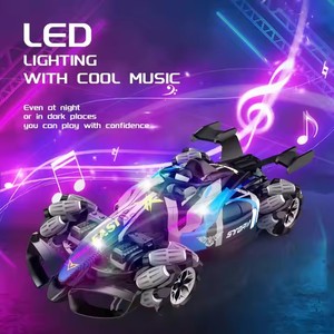 RC Drift Car <span class=keywords><strong>con</strong></span> música Led luces 2,4G <span class=keywords><strong>guante</strong></span> gesto Radio Control remoto Spray Stunt Cars 4WD juguetes eléctricos para niños - Product Image 5