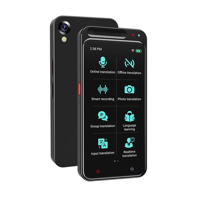 AI Intelligent Translator Machine 138 Languages Real-time Voice Recording Text Translation Device IPS WiFi Connectivity