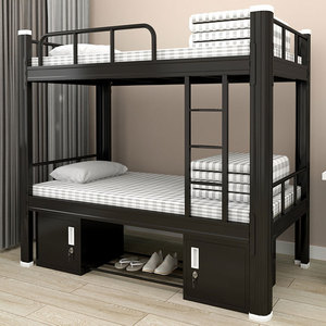 Industrieel Modern Design Stalen Volledig Stapelbed Opbergladen Trap Zwaar Metaal Voor Twee Volwassenen Voor Slaapzalen In Slaapzalen - Product Image 1