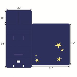 ถุงนอนเด็กแบบพกพาพร้อมสายรัด ที่นอนเด็กเล็กสำหรับเด็กก่อนวัยเรียน - Product Image 4