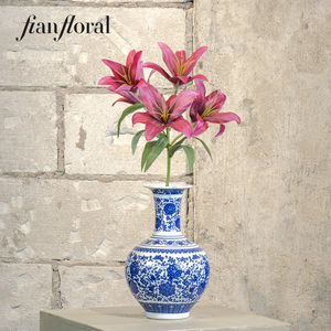 Bunga Lily Harimau Buatan Tangan dengan Sentuhan Realistis untuk Dekorasi Meja Rumah - Product Image 1