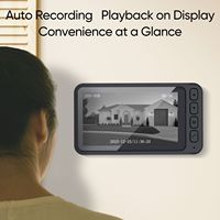 Sonnette vidéo, caméra de surveillance domestique, interphone extérieur, système de maison intelligente, détection de forme humaine, haute définition
