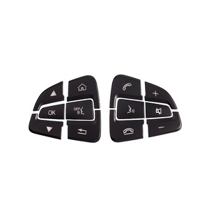 Pegatinas para botones del volante para Mercedes-Benz C200L GLA200 CLA GLE GLC260, plástico, tipo clásico A B - Product Image 1