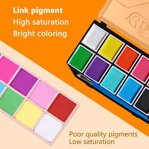 ชุดสีเพ้นท์หน้าชั่วคราวสีเดียวสำหรับเด็กและผู้ใหญ่ ชุดเพ้นท์หน้าและตัวแบบมืออาชีพสูตรน้ำเรืองแสงในที่มืด - Product Image 3