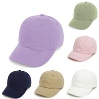 Gorras de Béisbol de Algodón Lisas al por Mayor para Niños, Gorras de Sol para Bebés y Niños Pequeños, Gorras de Béisbol de 6 Paneles con Parte Superior Suave, ODM/OEM