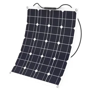 Высокоэффективная 60 Вт Гибкая монокристаллическая Кремниевая солнечная панель недорогой экологически чистый источник энергии для автомобильного телефона Зарядка аккумулятора