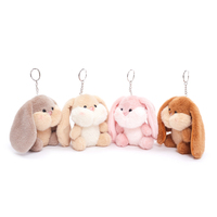 Boneka Hewan Lucu Grosir Promosi, Gantungan Kunci Ransel Kelinci Plush Kawaii, Gantungan Kunci Kelinci Plushie Imut