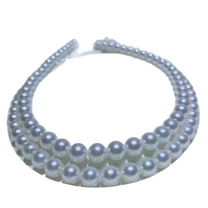 Collar de Perlas de Agua Dulce Blancas Naturales, Perfectamente Claras, Elegante, Versátil, de Lujo Discreto, Regalo para Mamá, Nuevo para Mujer - Product Image 5