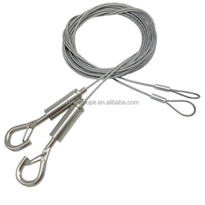 CODIRATO 4 pièces <span class=keywords><strong>Fil</strong></span> de <span class=keywords><strong>Suspension</strong></span> pour Photo, <span class=keywords><strong>Fil</strong></span> a Suspendre pour Image, Boucle de câble en Acier Inoxydable - Product Image 3