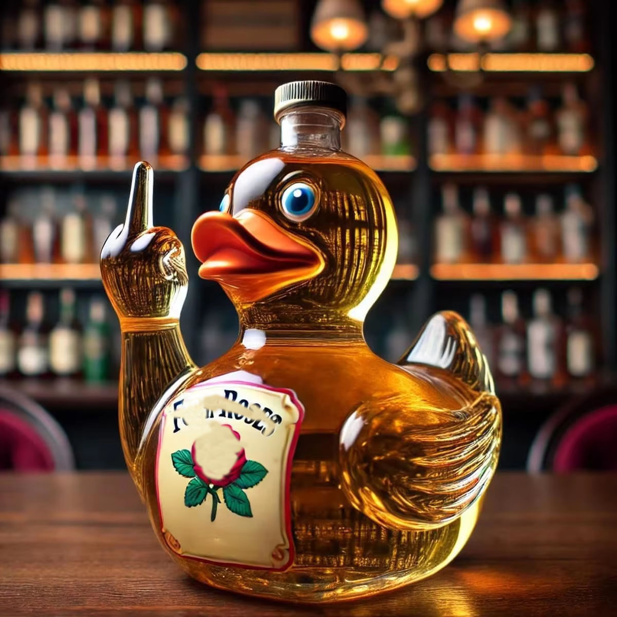 Canard a (autocollant fleur)