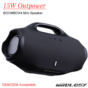 Mini Boombox4 Altavoz Portátil Inalámbrico 15W Bocinas con Asa para Deportes al Aire Libre Reproductor de Música Impermeable para Hogar Regalo Fiesta Radio <span class=keywords><strong>FM</strong></span> - Product Image 2