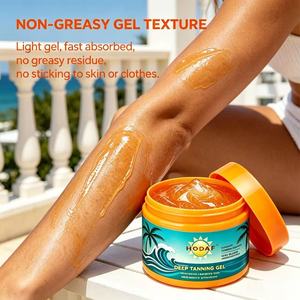 Gel hydratant pour la peau à base de plantes naturelles OEM, non gras, léger, pour une utilisation cosmétique, rehausseur de bronzage - Product Image 1
