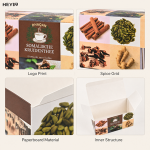 Scatola Pieghevole in Cartone Personalizzata, Stampa a Colori per Confezioni di Tè, Bevande alle Erbe, Confezione <span class=keywords><strong>Regalo</strong></span> con Dimensioni Personalizzate - Product Image 3