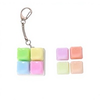 Porte-clés clavier mécanique personnalisé avec touches remplaçables, jouet anti-stress, cadeau DIY mignon et personnalisé pour les gamers et le bureau