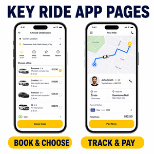 Application de VTC avancée pour iOS et <span class=keywords><strong>Android</strong></span> avec réservation de trajets, correspondance des conducteurs et suivi GPS en temps réel - LionCreate - Product Image 3