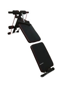KaraQoton Planche Abdominale Pliante Réglable en Métal Unisexe, <span class=keywords><strong>Banc</strong></span> Multifonctionnel en ABS pour Tonification Abdominale et Équipement de Fitness pour Sit-up - Product Image 5