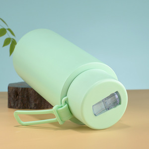 Thiết Kế Mới Biểu Tượng Tùy Chỉnh Du Lịch Uống Chai Nước Độc Đáo Chai Nước Bằng Thép Không Gỉ 1L Chai Nước Với Rơm Nắp - Product Image 6