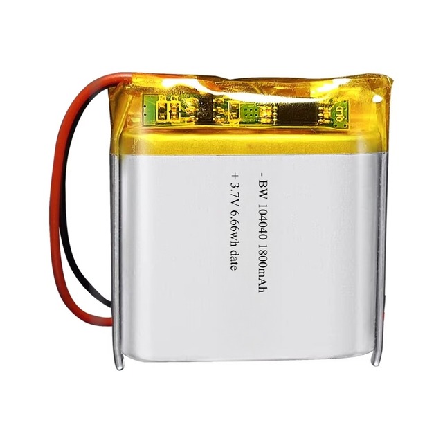 Li-ion Manufacture Lithium Battery 3.7V Rechargeable Pouch Lithium Polymer Battery 1800mAh 104040 for Electric Devices
