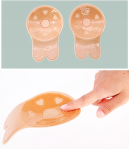 Sujetador de levantamiento de senos Adhesivo para mujer Sin tirantes Levantamiento de senos Cubiertas de pezones Sujetador de silicona sin espalda invisible pegajoso - Product Image 4