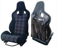 Siège de course universel noir en cuir de haute qualité pour simulateur de conduite automobile, réglable, avec support coulissant