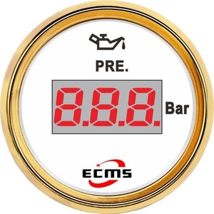 Manómetro Digital Modificado para Yates, Barcos, Autocaravanas y Automóviles, 10-184 Ohmios, Rango de 0-10 bar, 52 mm, Parte Trasera de Plástico - Product Image 2